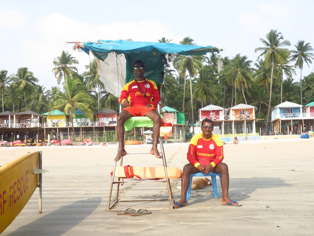 Wasserwacht in Palolem in Goa