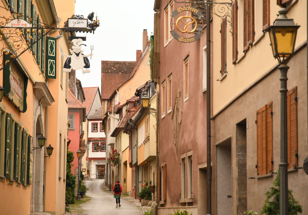 Schöne Gasse einer Altstadt