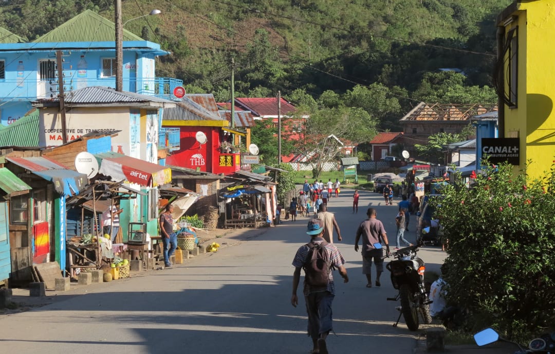 Dorfstraße in Afrika