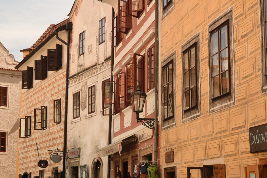 Fassaden einer historischen Stadt