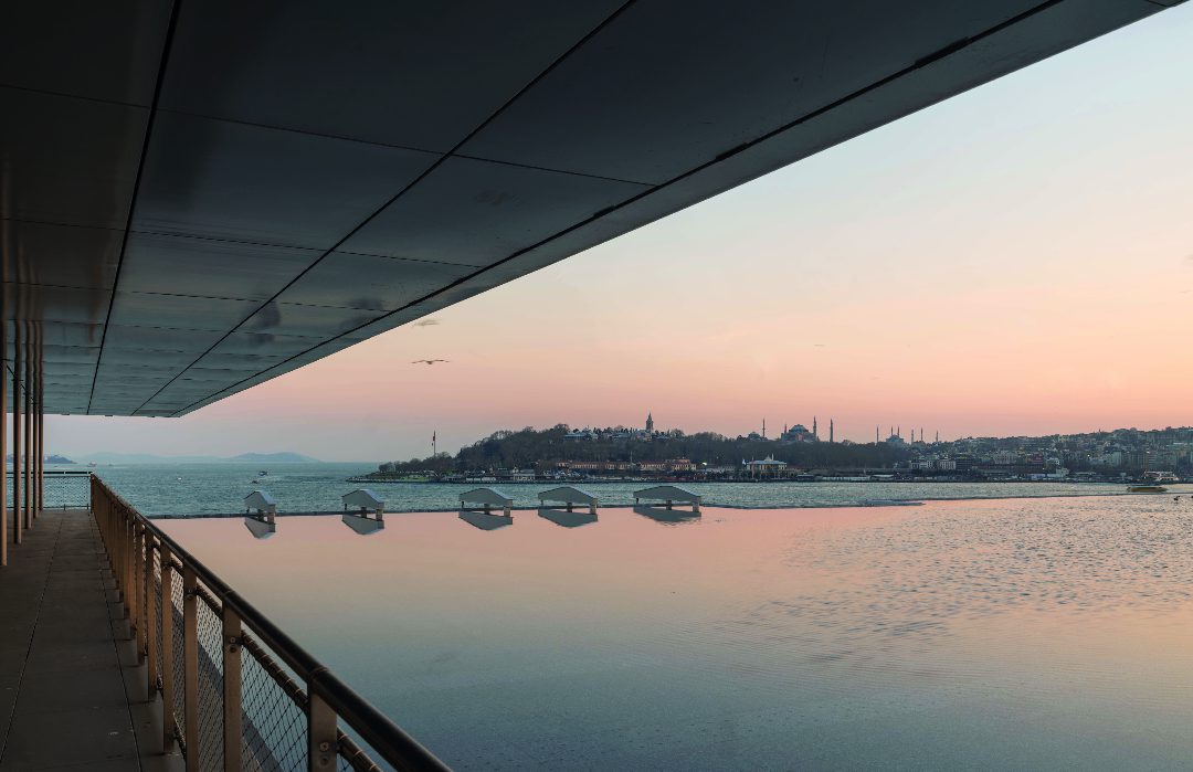 Blick über Istanbul im Sonnenuntergang