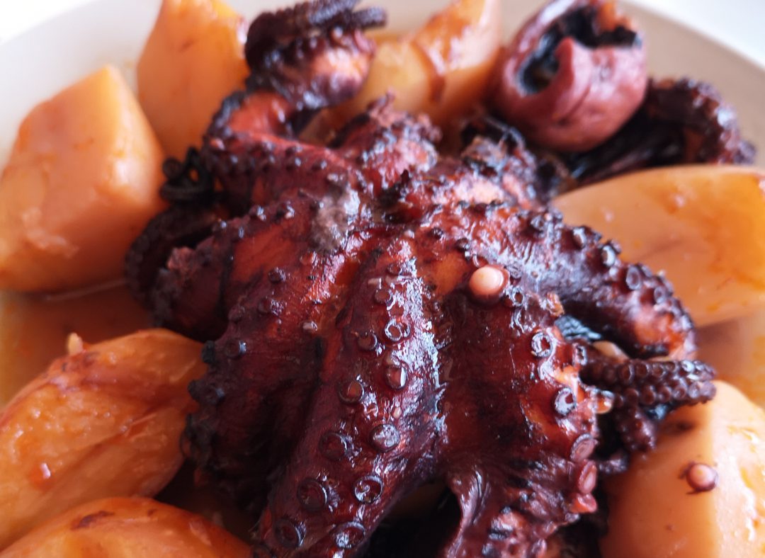 Oktopus aus dem Ofen